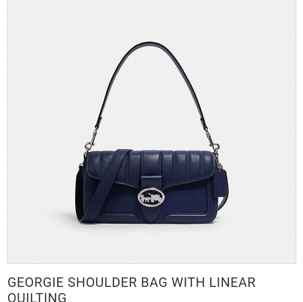 Coach Georgie Shoulder Bag with Quilting